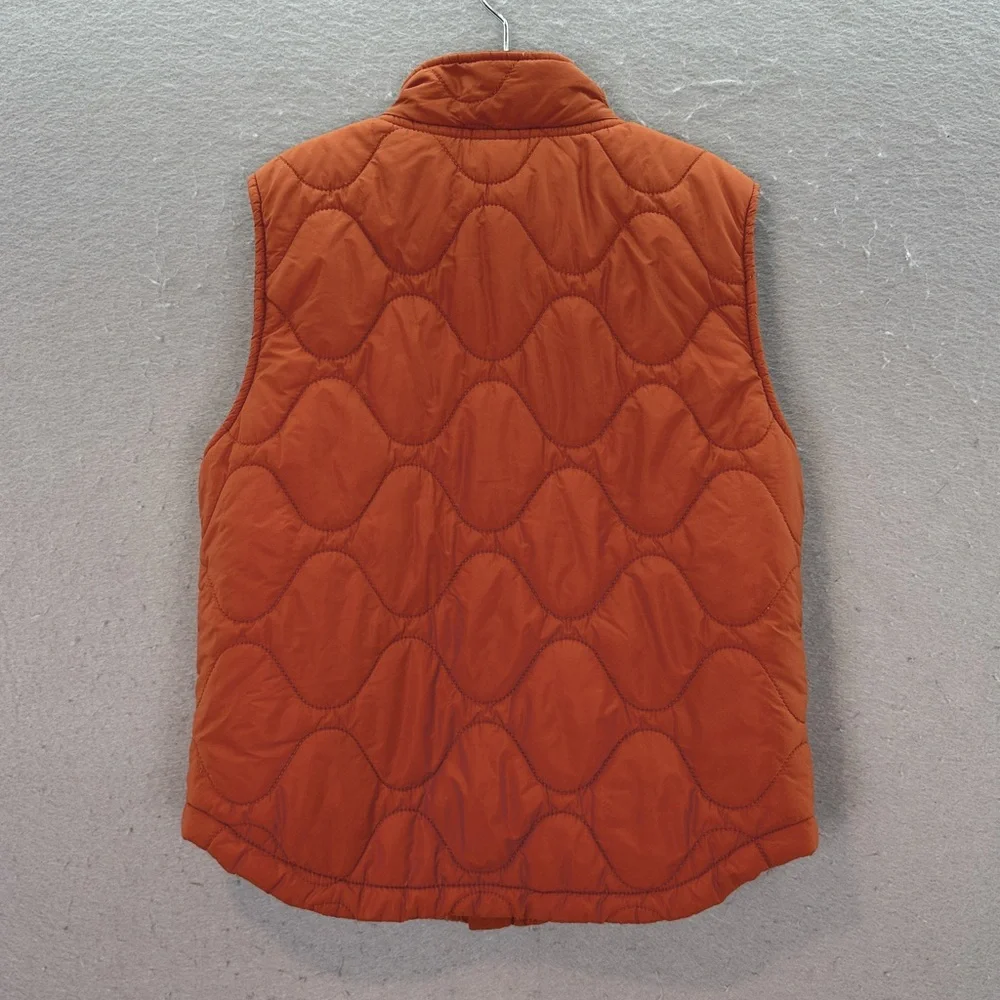Janie and Jack little boy’s The Metropolitan quilted vest full zip copper puffer